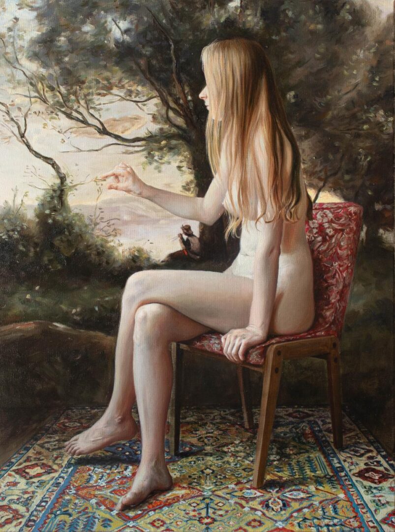 Agnieszka Staak-Janczarska, W marzeniach, olej na płótnie, 100×75 cm, 2024, 9000zł (2)